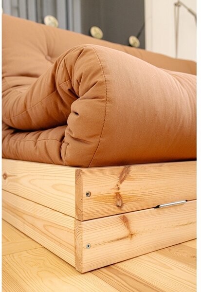 Бежов ленен разтегателен диван 145 cm Flip – Karup Design