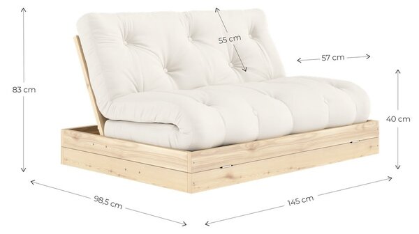 Светлокафяв разтегателен диван 145 cm Flip – Karup Design