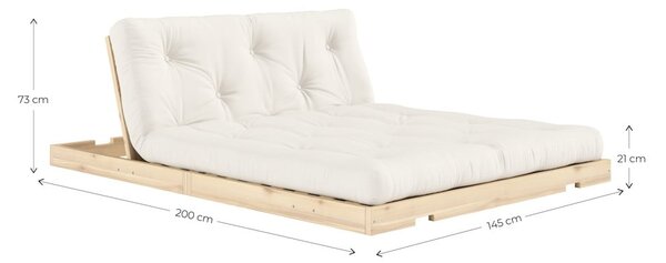 Бежов ленен разтегателен диван 145 cm Flip – Karup Design