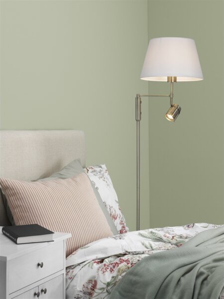 Cottex A2552A - Подова лампа LIBRA 1xE27/60W/230V + GU10/40W