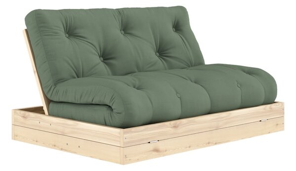 Зелен разтегателен диван 145 cm Flip – Karup Design