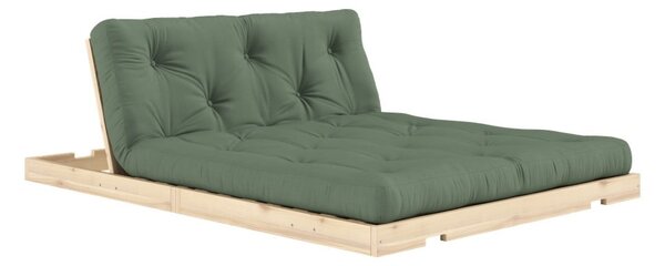 Зелен разтегателен диван 145 cm Flip – Karup Design