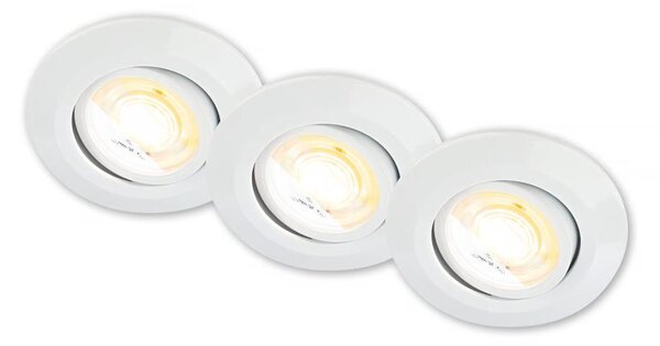 Briloner 7586036 - Комплект от 3 LED вградени осветителни тела за баня KLIRA LED/4,9W/230V IP23 бяло