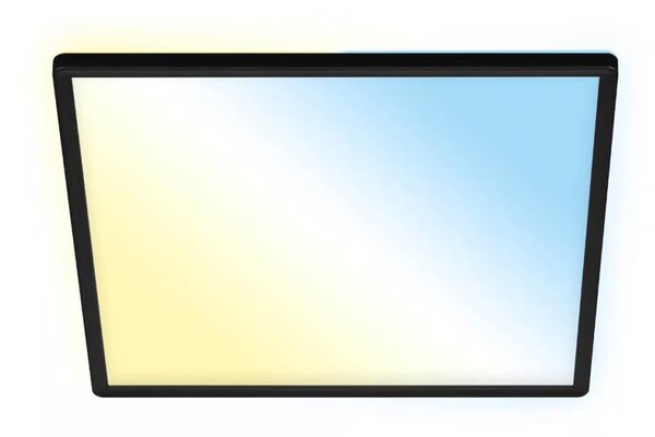Briloner 7060-015 - димируем LED панел SLIM 22W/230V 42x42 cm черен Wi-Fi Tuya + дистанционно управление