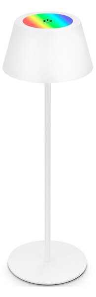 Brilo - LED RGB презареждаема сензорна настолна лампа KIKI LED/2,6W/5V IP44 2600 mAh бяла