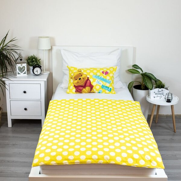 Жълто памучно детско спално бельо 135x100 cm WTP "Smile" – Jerry Fabrics