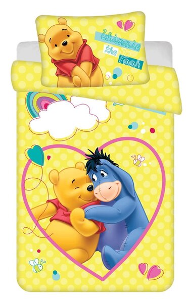 Жълто памучно детско спално бельо 135x100 cm WTP "Smile" – Jerry Fabrics