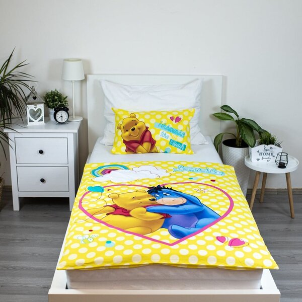 Жълто памучно детско спално бельо 135x100 cm WTP "Smile" – Jerry Fabrics