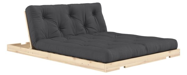 Тъмносив разтегателен диван 145 cm Flip – Karup Design