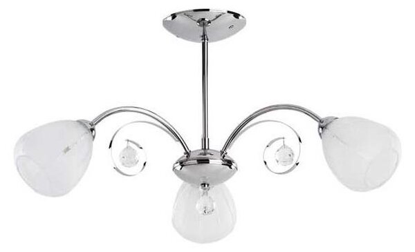 Полилей за повърхностен монтаж APOLLO 3xE14/10W/230V лъскав хром