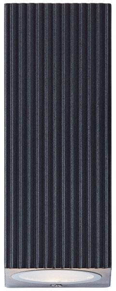Brilliant - Екстериорен аплик JELANI 2xGU10/10W/230V IP44 черен