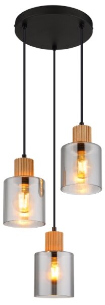 Globo 15768-3H - Полилей на кабел ALEIDIS, 3 x E27, макс. 25 W, 230 V, Ø 30 см