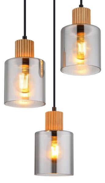 Globo 15768-3H - Полилей на кабел ALEIDIS, 3 x E27, макс. 25 W, 230 V, Ø 30 см