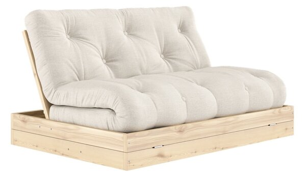 Бежов ленен разтегателен диван 145 cm Flip – Karup Design