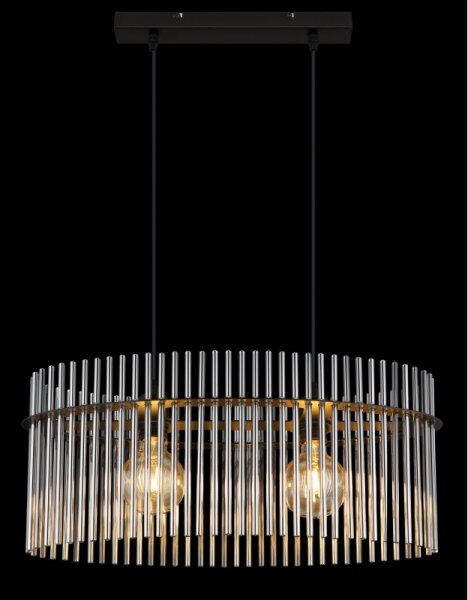 Globo 15698H3 - Пендел GORLEY 2xE27/60W/230V черен
