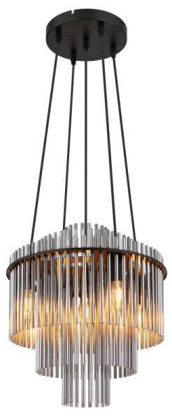 Globo 15698H2 - Пендел GORLEY 5xE14/40W/230V черен