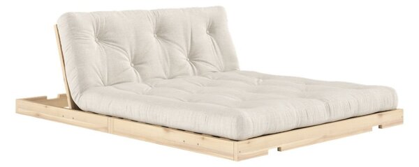 Бежов ленен разтегателен диван 145 cm Flip – Karup Design