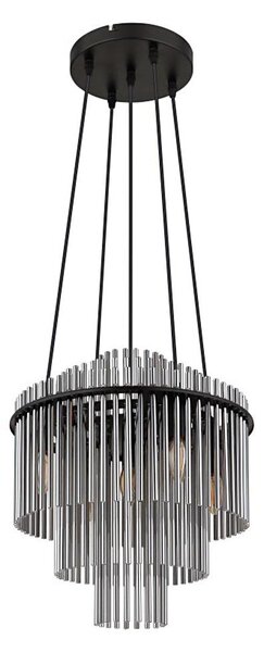 Globo 15698H2 - Пендел GORLEY 5xE14/40W/230V черен