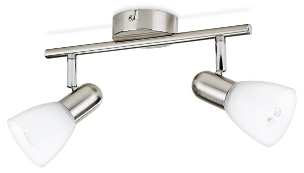 Philips Massive 50232/17/E7 - Точково осветително тяло BURLAP 2xE14/40W матов хром