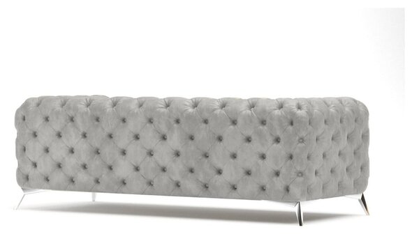 Светлосив кадифен диван 225 cm Chelsea – Ropez
