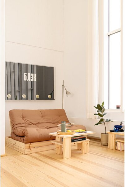Бежов ленен разтегателен диван 145 cm Flip – Karup Design