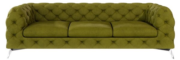 Зелен кадифен диван 243 cm Chelsea – Ropez