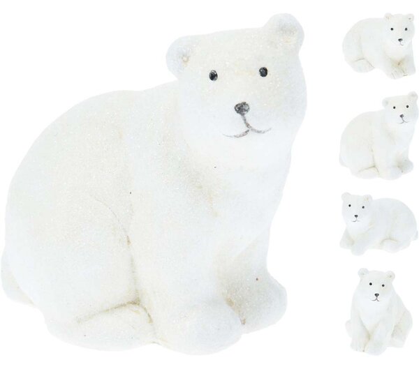 POLAR BEAR КОЛЕДНА ФИГУРА МЕЧЕТА 10 СМ АСОРТИ