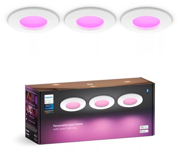 Philips -К-кт 3x LED RGBW Димируема лампа за баня Hue SLIM LED/8,3W/230V