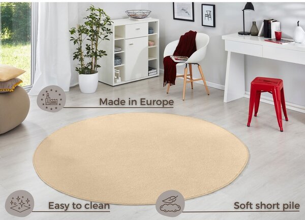 Бежов кръгъл килим ø 133 cm Fancy – Hanse Home