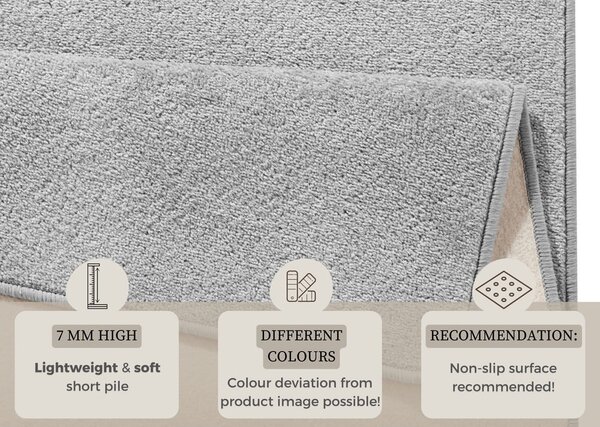 Светлосив килим 80x150 cm Fancy – Hanse Home