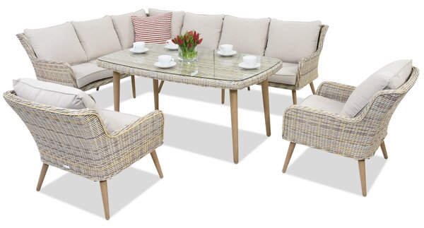 Градински мебели Bilbao Comida 7 Garden Point sand