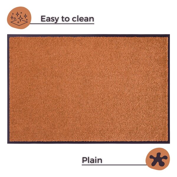 Оранжева изтривалка Wash & Clean, 39 x 58 cm - Hanse Home