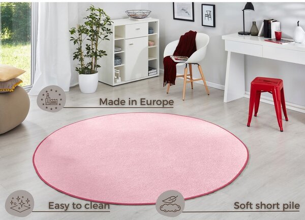 Светлорозов кръгъл килим ø 133 cm Fancy – Hanse Home