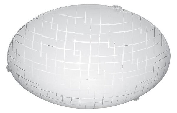 Плафониера НИКЕЯ LED, ø400, бял гланц, 18W, 4000K