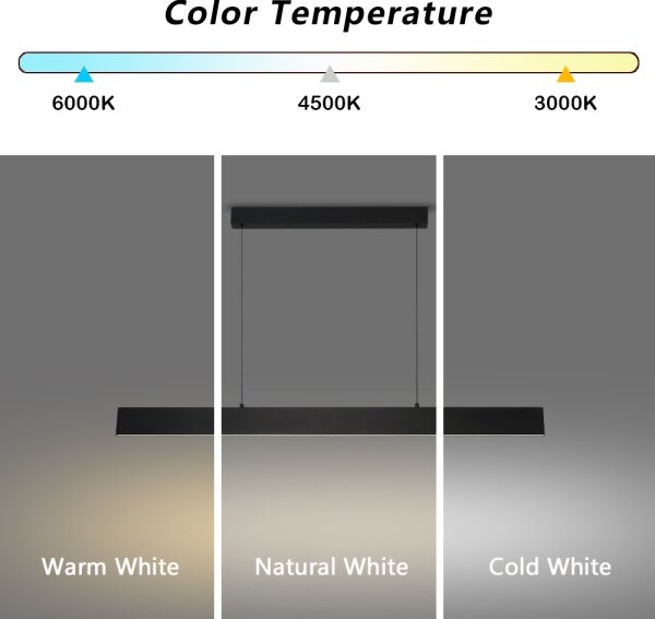 Brilagi - LED Димируем пендел SLIMLINE LED/40W/230V 3000-6000K черен + д.у