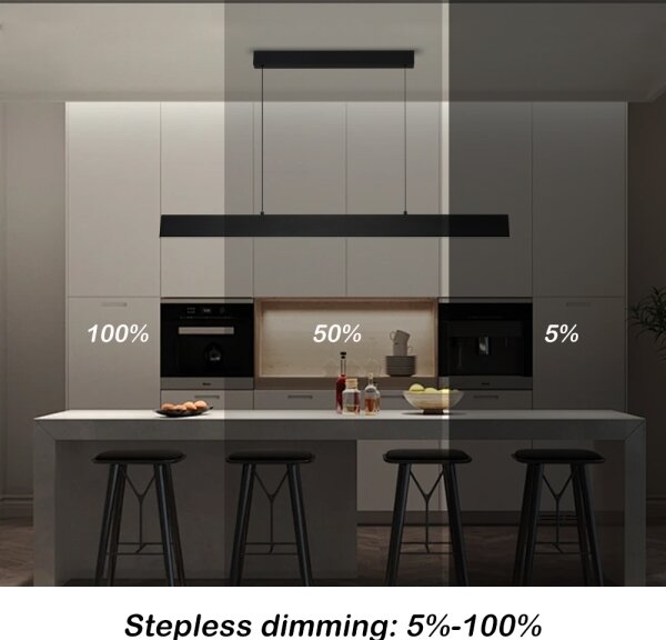 Brilagi - LED Димируем пендел SLIMLINE LED/40W/230V 3000-6000K черен + д.у