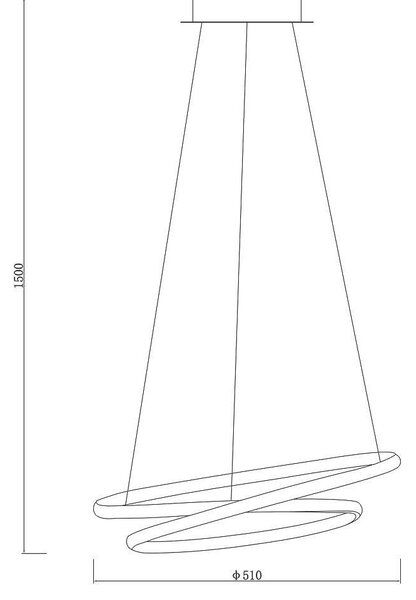 Полилей FEEL LED, 43W, 3000-6400K