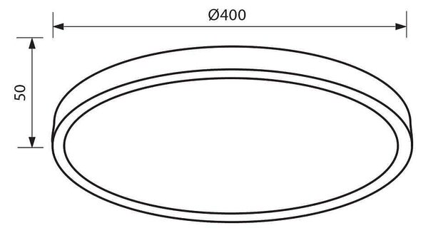 Плафониера LUKA LED, 35W, 4000K