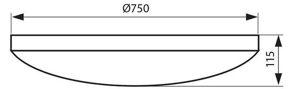 Плафониера CELINE LED, 100W, 3000-6400K