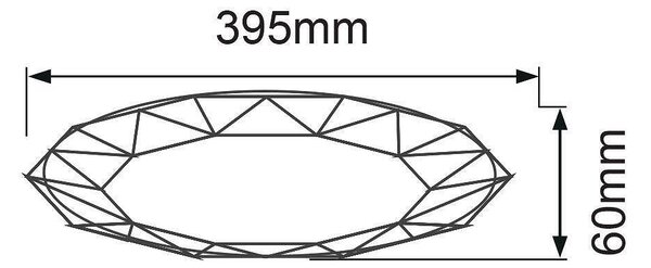 Плафониера JEWEL LED, 36W, 3000-6400K