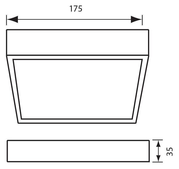 Плафониера HUGO LED, 18W, 4000K