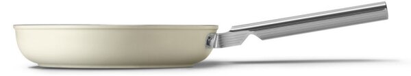 Тиган SMEG FPF2002CRM, 1.5 л, Ø20 см, Керамично незалепващо покритие, До 250°C, Без PFAS, Индукция, Крема
