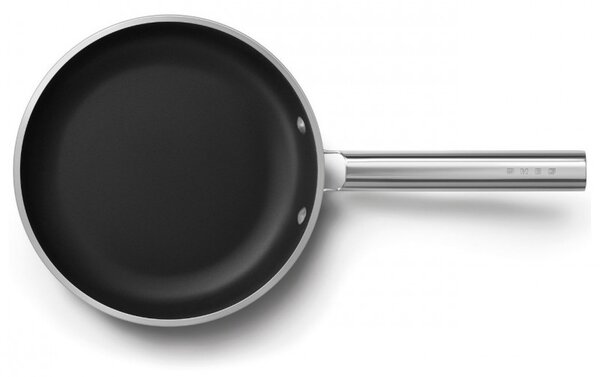 Тиган SMEG FPF2002BLM, 1.5 л, Ø20 см, Керамично незалепващо покритие, До 250°C, Без PFAS, Индукция, Черен