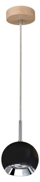 Spot-Light 5143174 - LED Пендел BALL WOOD 1xGU10/5W/230V матов дъб