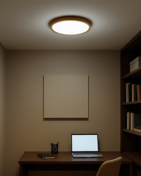 LED таванно осветително тяло LED/18W/230V 3000/4000/6500K Ø 23 см бежово