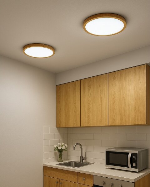 LED таванно осветително тяло LED/24W/230V 3000/4000/6500K, Ø 30 см, бежово