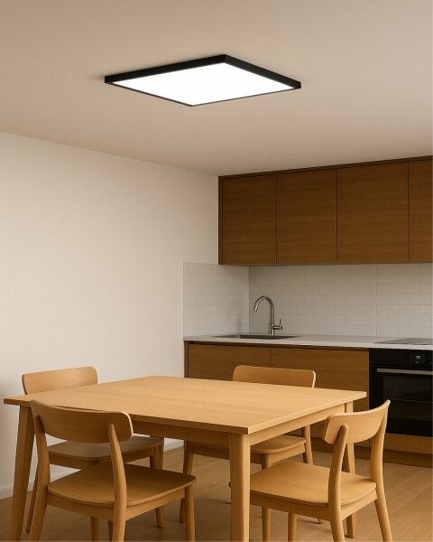 LED таванно осветително тяло LED/40W/230V 3000/4000/6500K 50x50 cm черно
