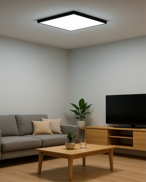 LED таванно осветително тяло LED/40W/230V 3000/4000/6500K 50x50 cm черно
