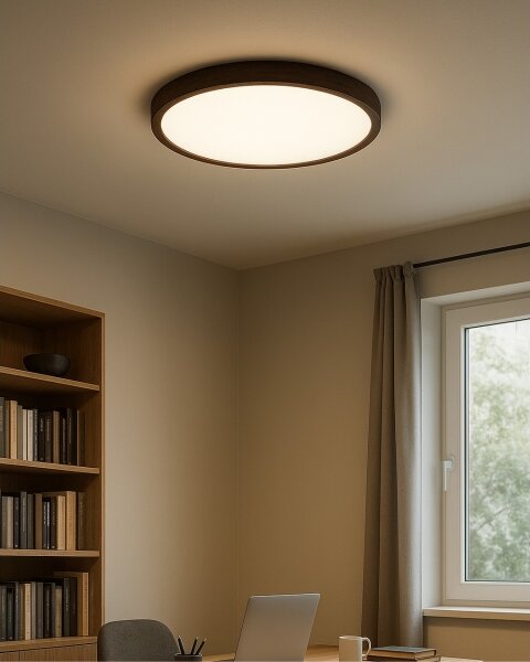 LED таванно осветително тяло LED/32W/230V 3000/4000/6500K Ø 40 cm кафяво