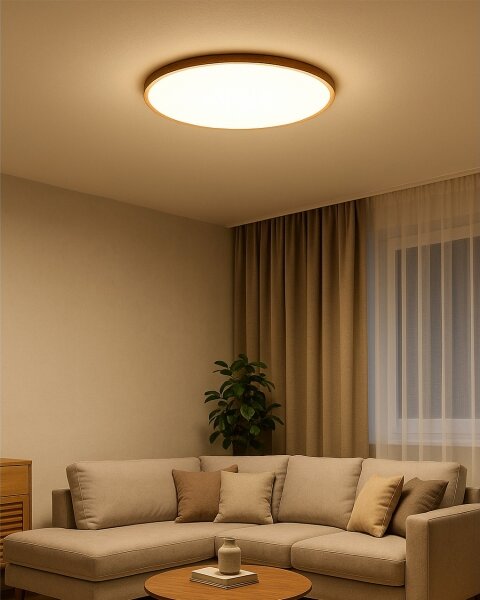 LED таванно осветително тяло LED/40W/230V 3000/4000/6500K Ø 50 cm бежово